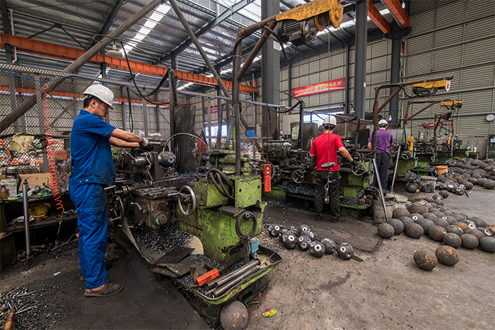 诸暨网架配件车间